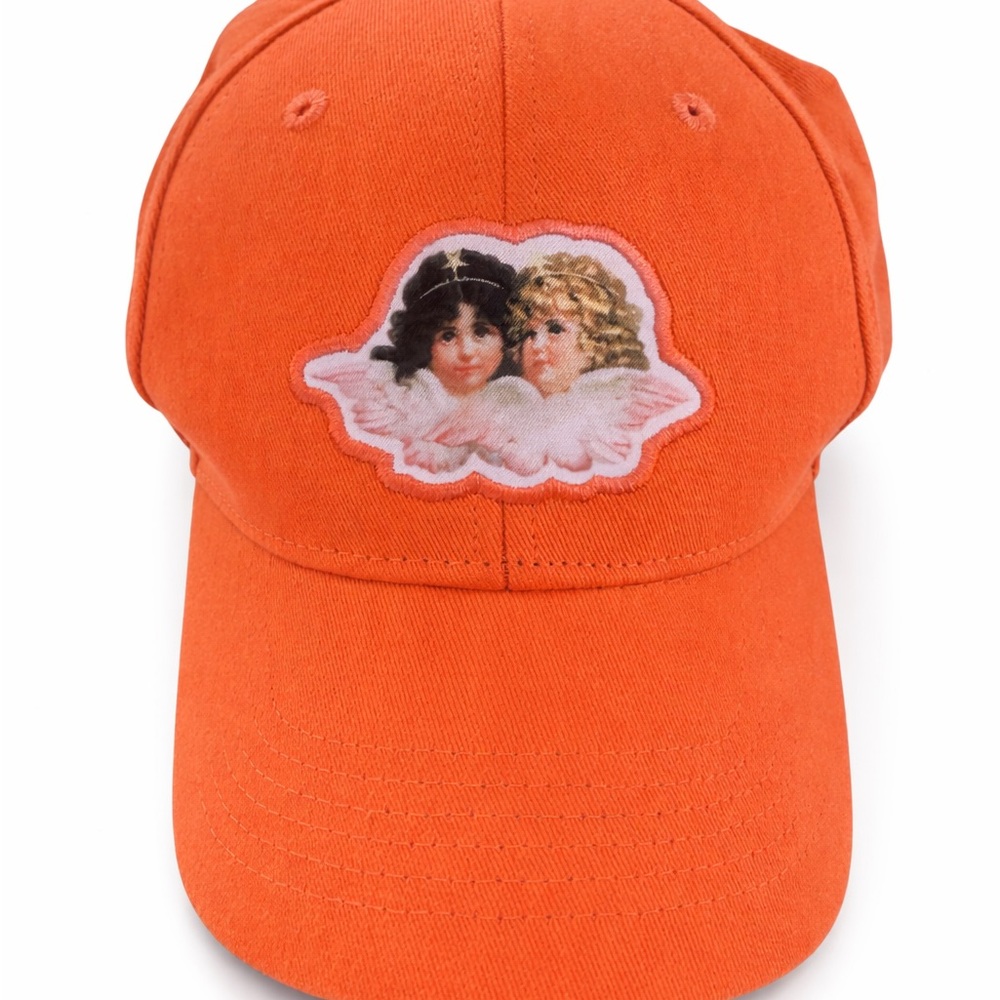 Fiorucci Vibrant Orange Cap with Angel Detail